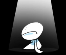 Bob standing in the dark.